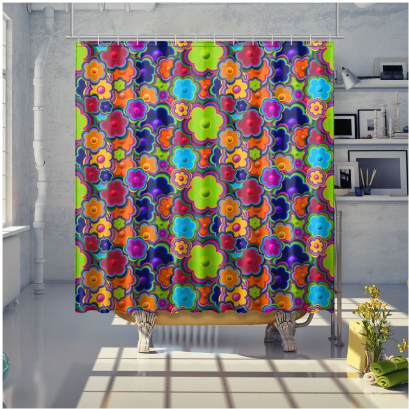 Duschvorhang - Flowerpower