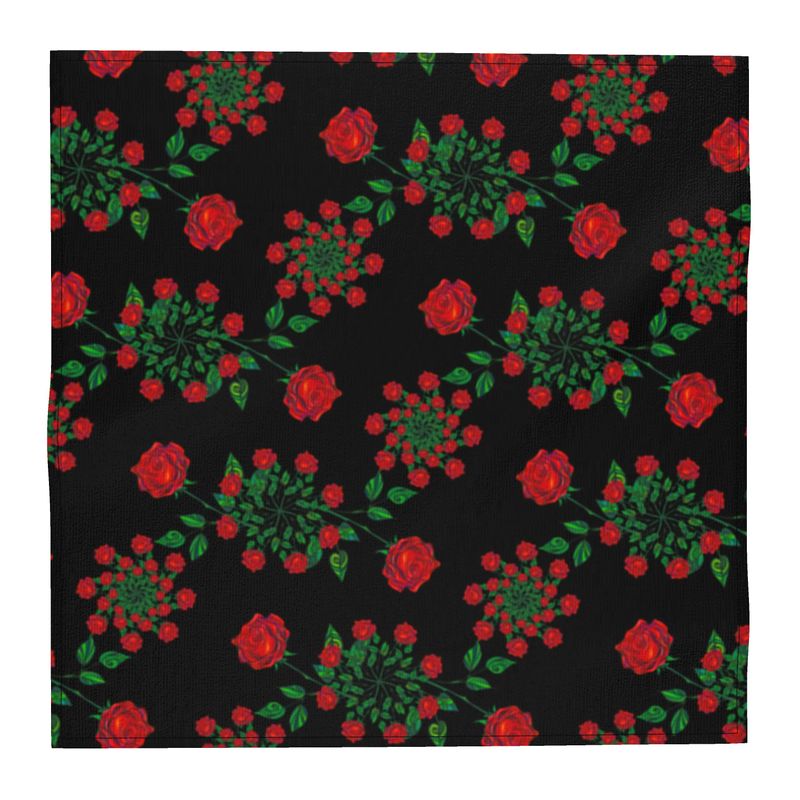 Einstecktuch - Rosenmotiv