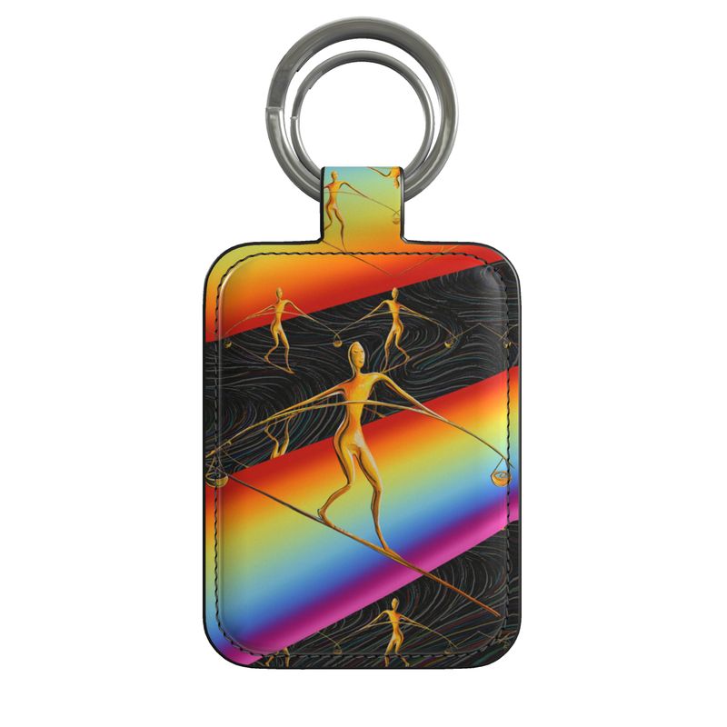 Schlüsselanhänger Rechteck – „Die Waage“