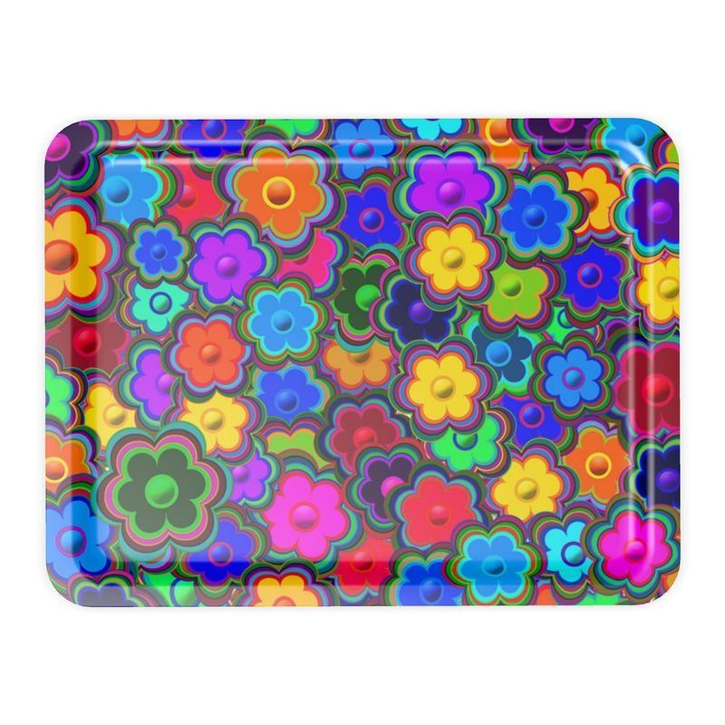 Serviertablett - Flowerpower