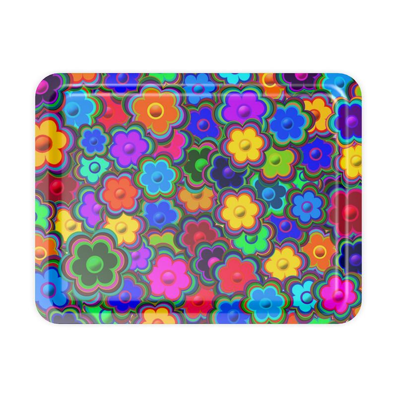 Serviertablett - Flowerpower