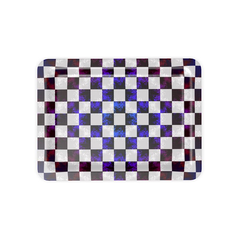 Serviertablett Schachbrettmuster