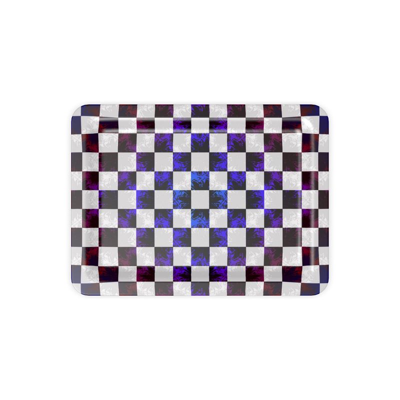 Serviertablett Schachbrettmuster