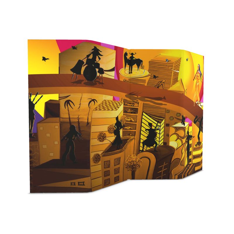 Paravent „Sonnenuntergang der Melodien“