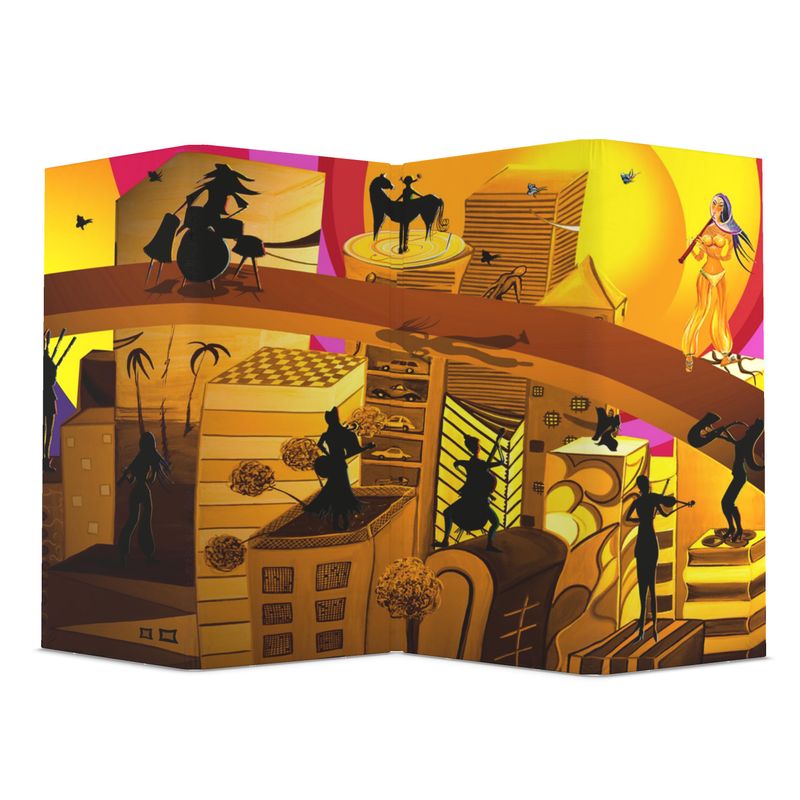 Paravent „Sonnenuntergang der Melodien“