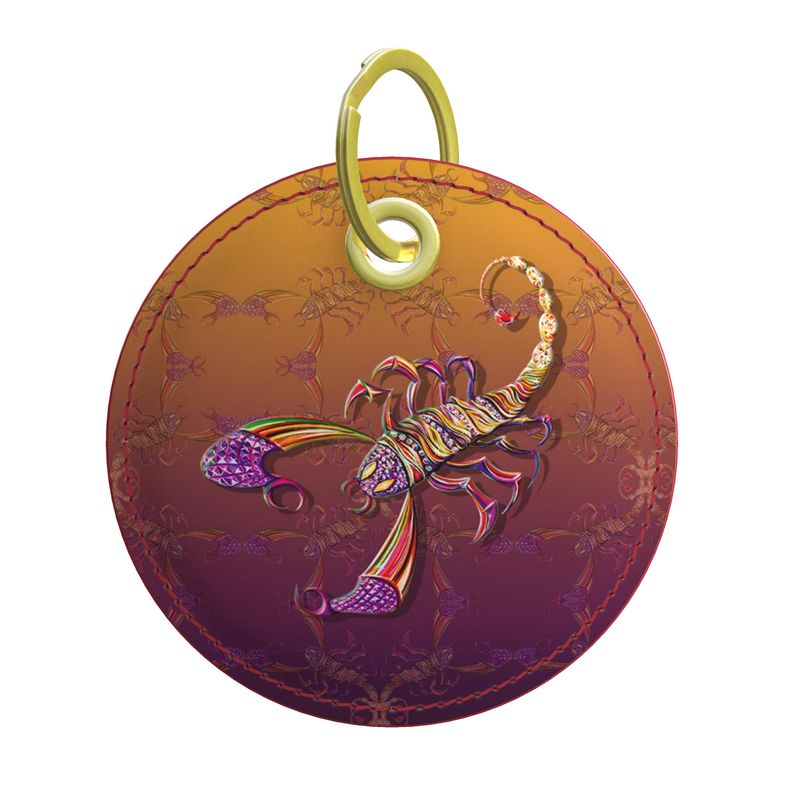 Skorpion – Sternzeichen Schlüsselanhänger modern – Nappaleder