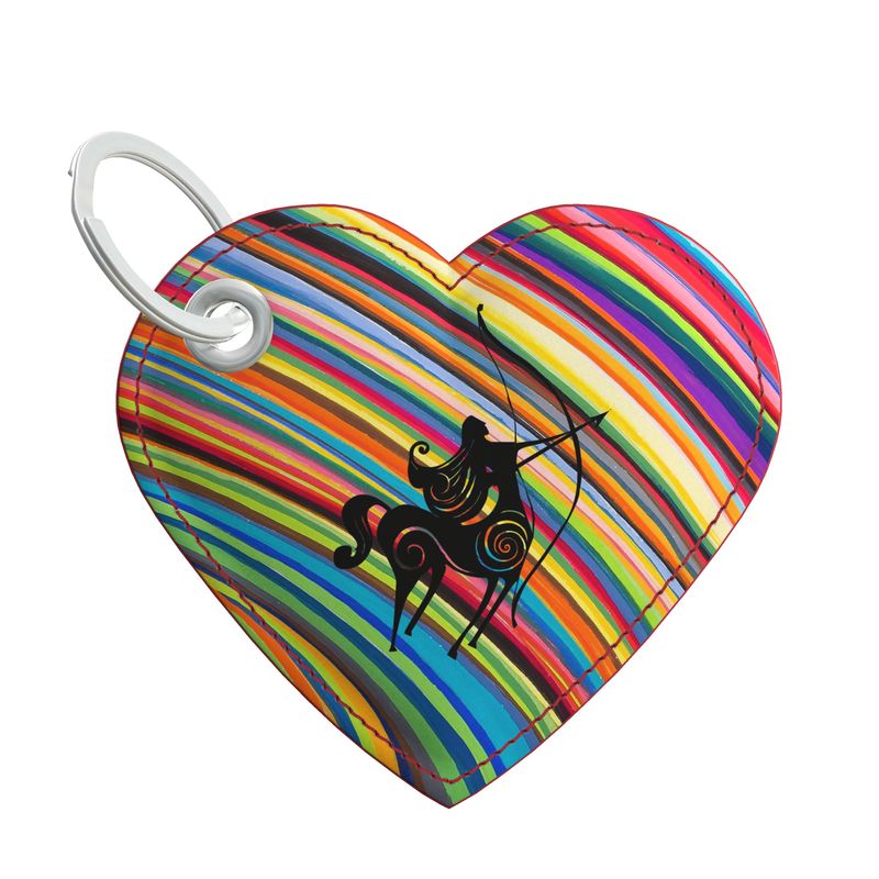 Schütze – Sternzeichen Schlüsselanhänger modern – Nappaleder