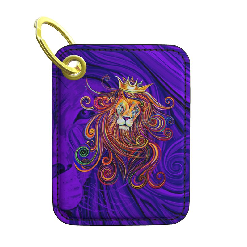 Löwe – Sternzeichen Schlüsselanhänger modern – Nappaleder