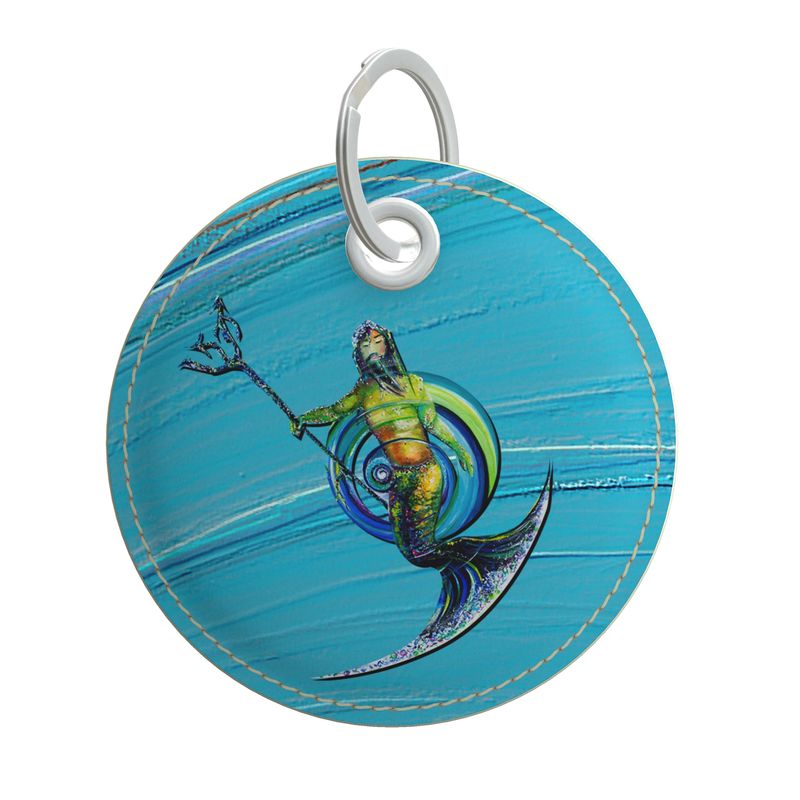 Wassermann Schlüsselanhänger – Herzform aus Nappaleder