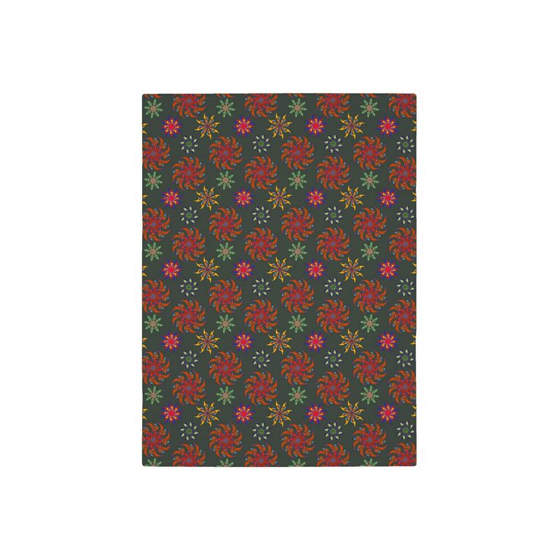 Wendbare Kuscheldecke Shoepower, Detailansicht des symmetrischen Kaleidoskop-Designs aus der Schuhallüren-Serie