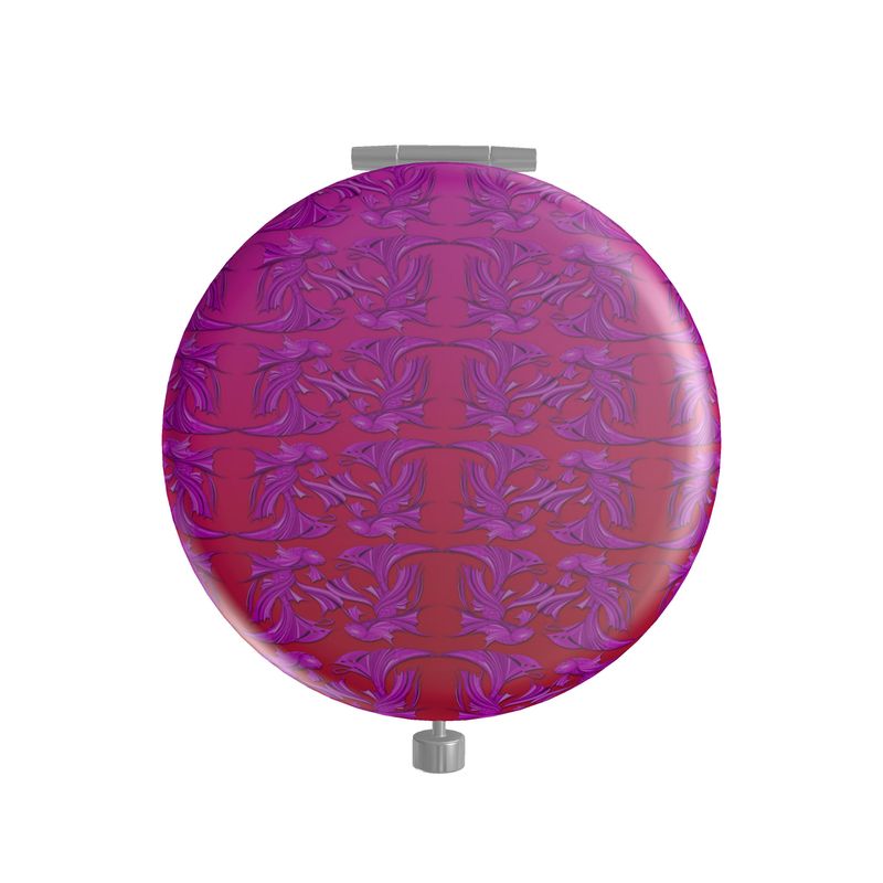Detailansicht des Fische Designer-Taschenspiegels mit Muster aus dem Ausschnitt des Originalgemäldes