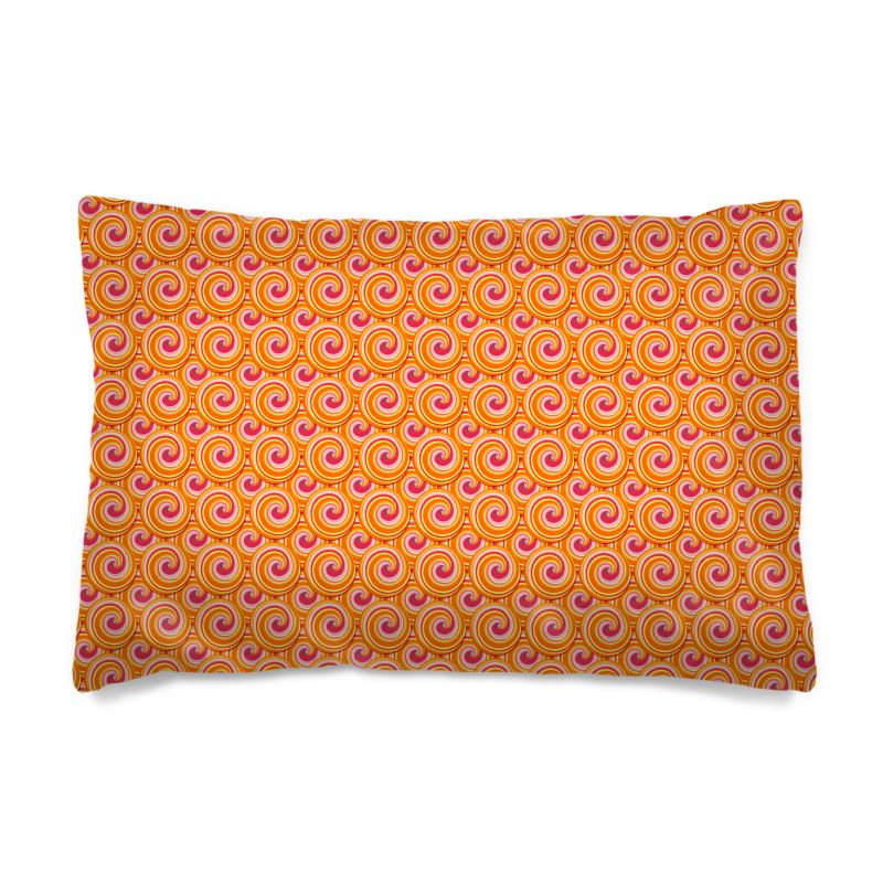 Designer-Kissenbezug – Sonnenspirale
