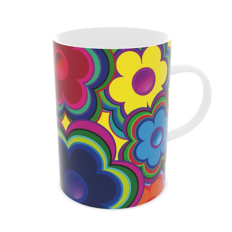 Tasse „Flower Power" – Designer-Tasse