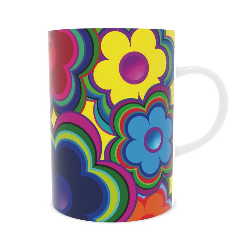 Tasse „Flower Power" – Designer-Tasse