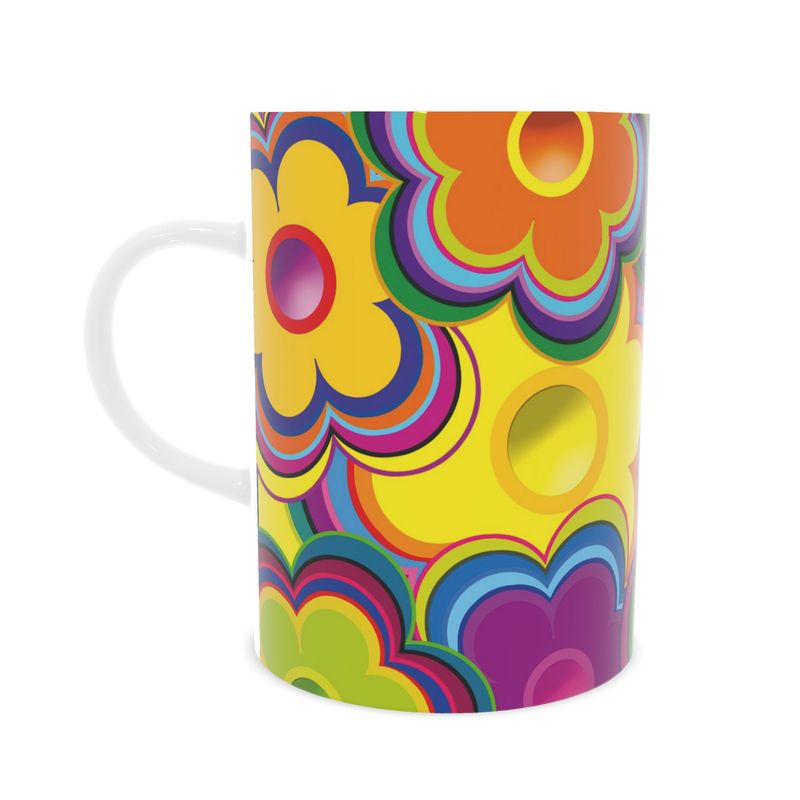 Tasse „Flower Power" – Designer-Tasse