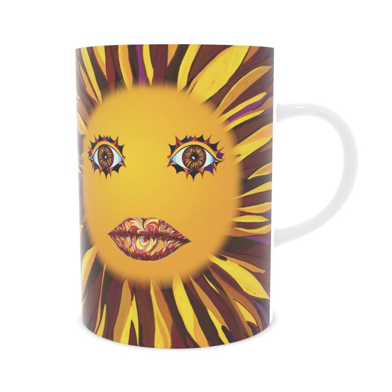 Tasse „Sonnengesicht" - Designer-Tasse